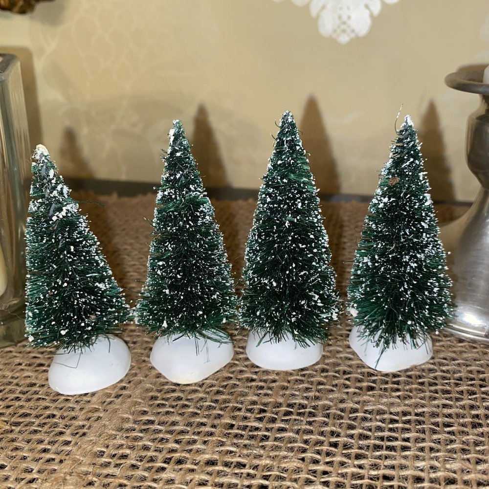 Dept 56 Bottle Brush Christmas Trees